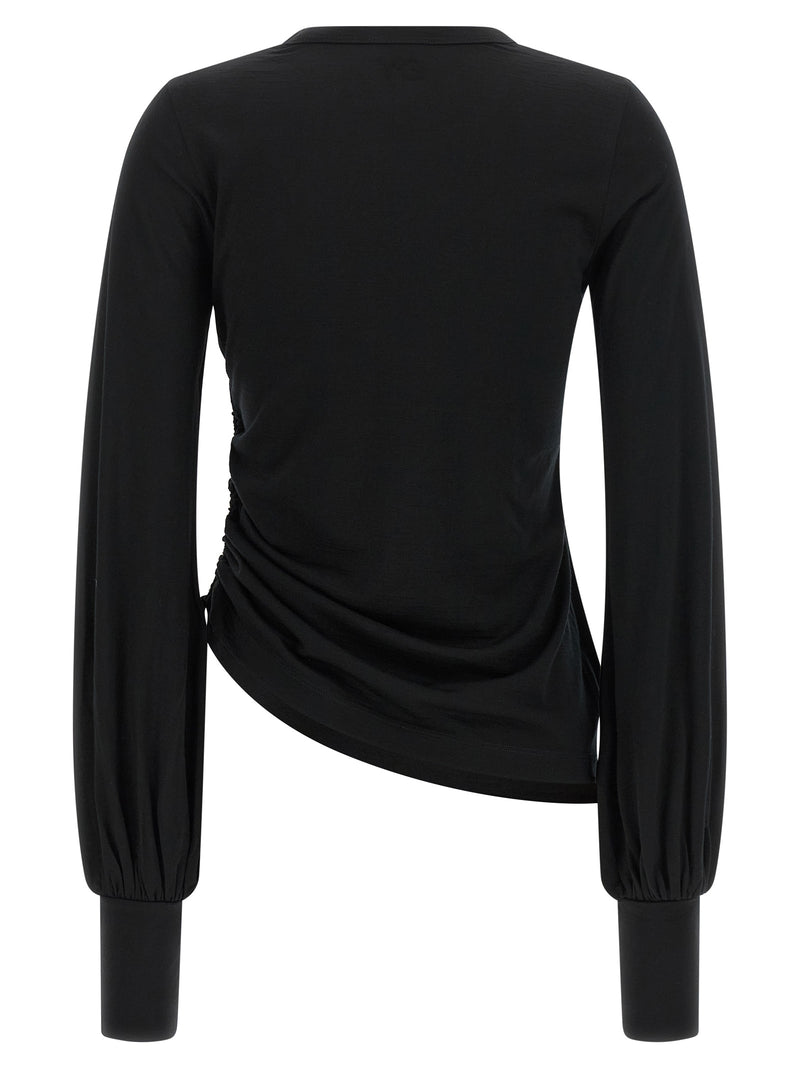 Y-3 Sportswear en laine mérinos noire