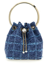 Sac à main en tissu bleu Jimmy Choo