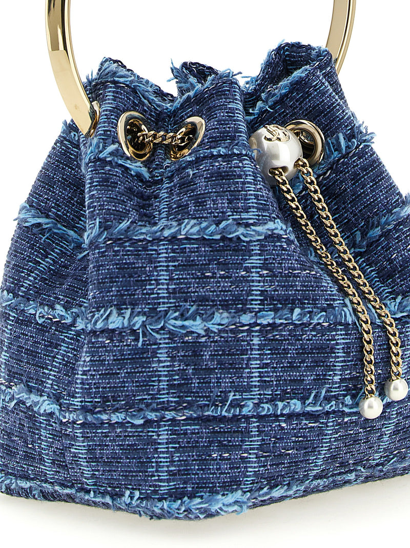 Jimmy Choo Blue Fabric Handbag
