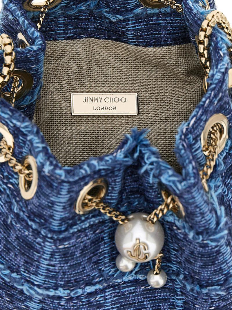 Jimmy Choo Blue Fabric Handbag