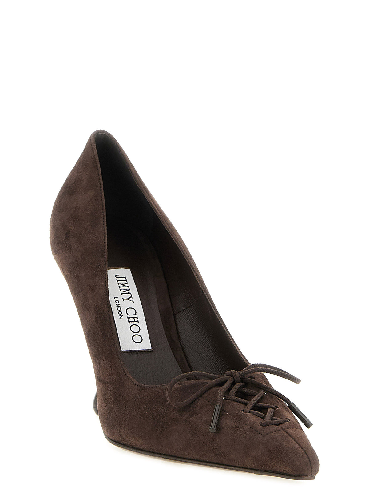 Escarpins à talons hauts en cuir marron de Jimmy Choo