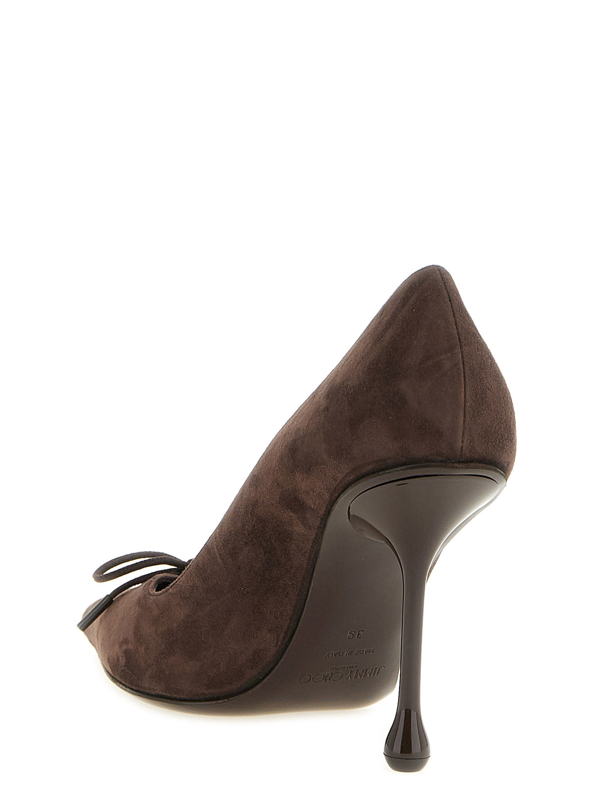 Escarpins à talons hauts en cuir marron de Jimmy Choo