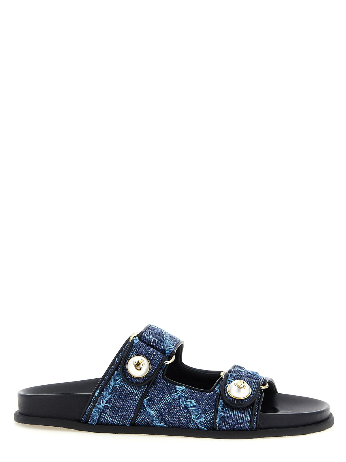 Mules Jimmy Choo en Tencel bleu