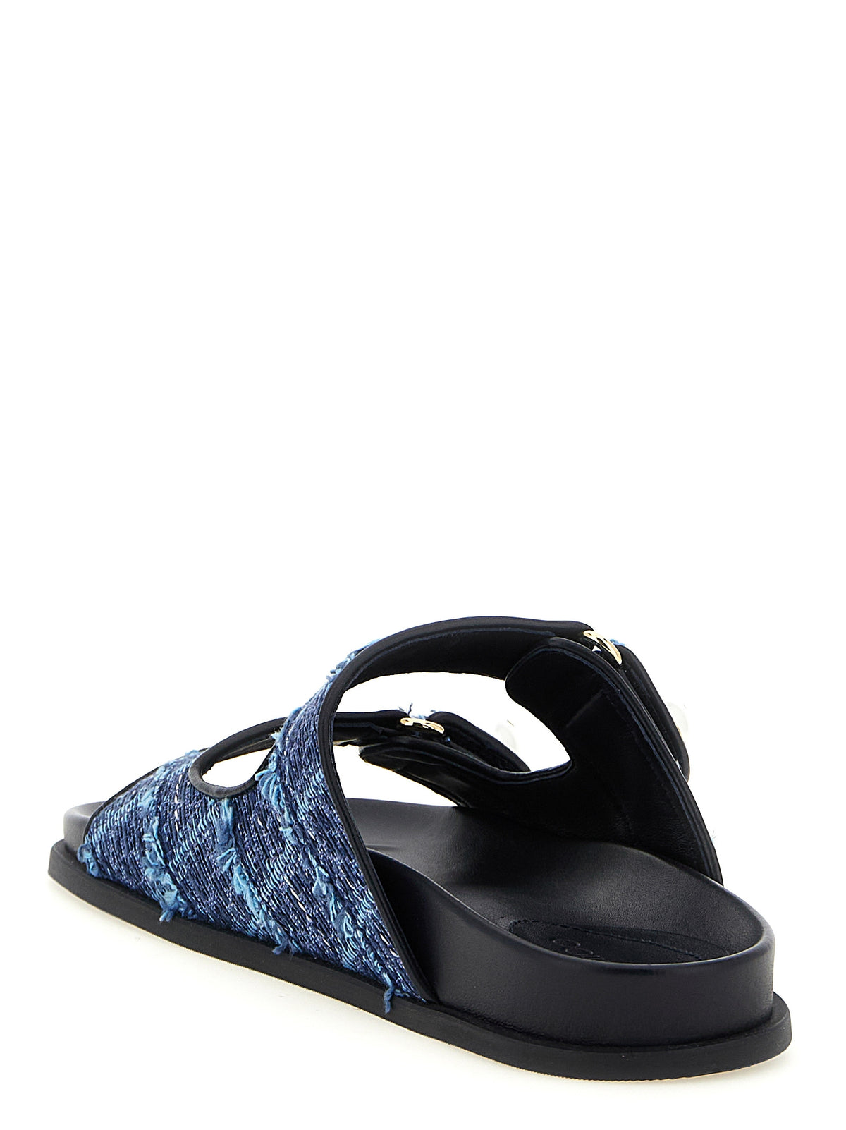 Mules Jimmy Choo en Tencel bleu