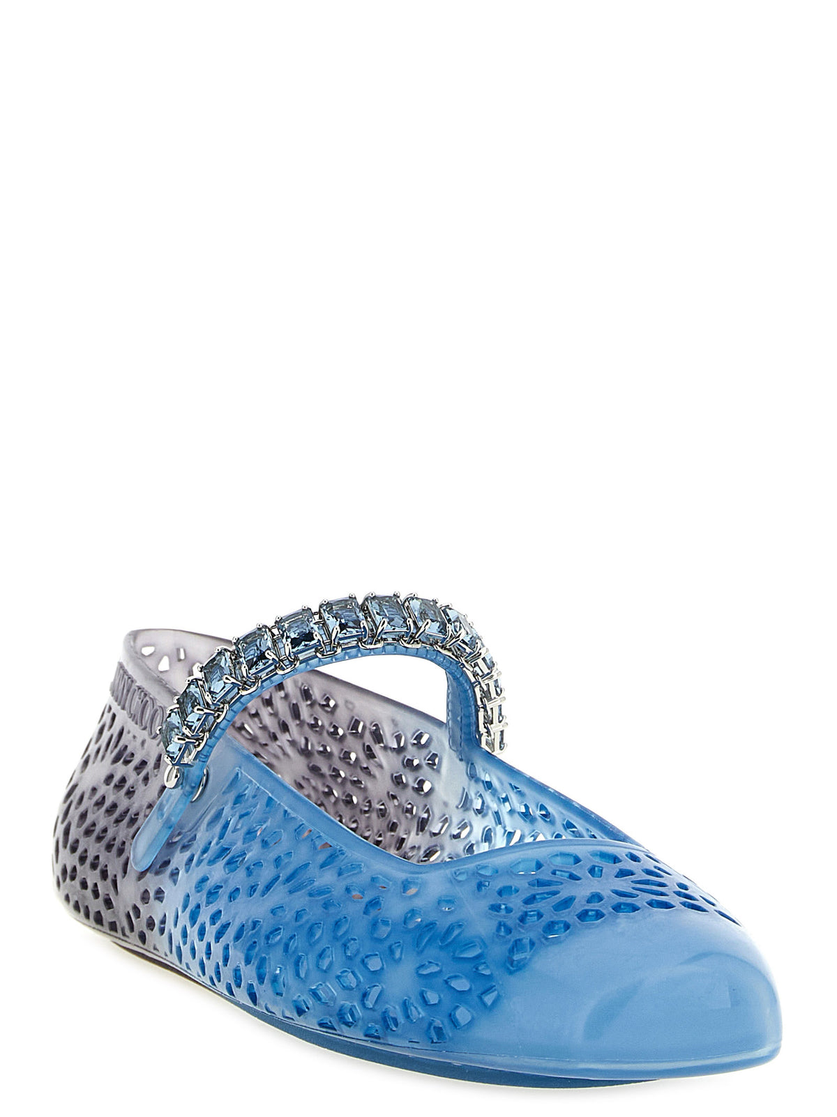 Ballerines bleues en plastique Jimmy Choo