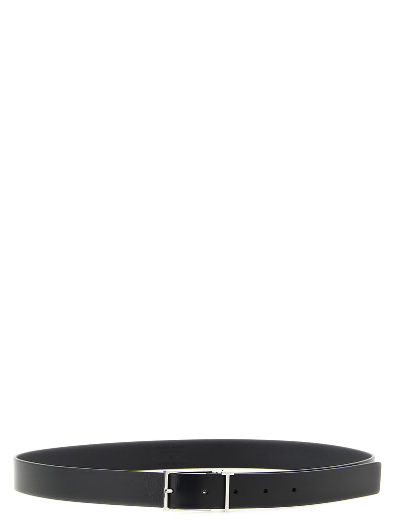 Tom Ford Black Calfskin Thin Belt - Elegant Accessory for Men