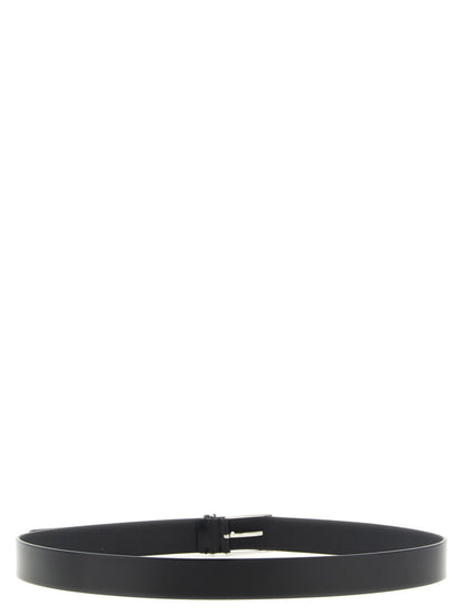 Tom Ford Black Calfskin Thin Belt