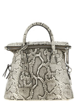 Sac porté épaule Maison Margiela en cuir de chèvre gris