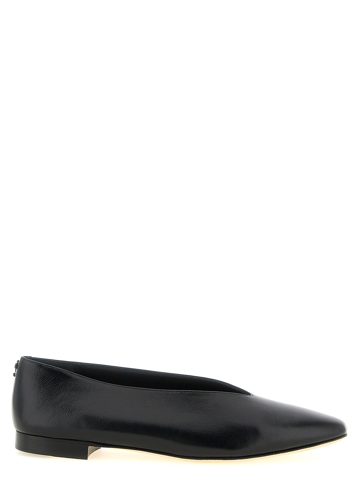 Ballerines en cuir noir Jimmy Choo