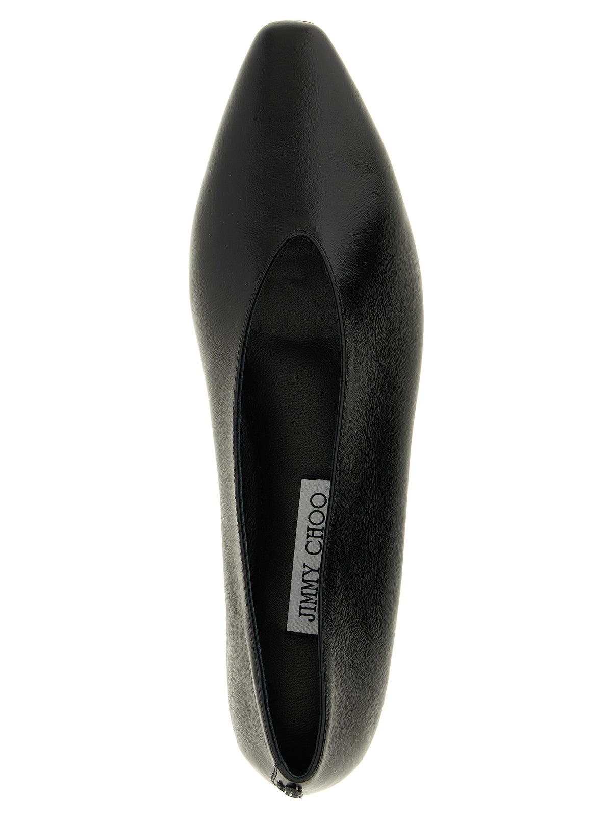 Ballerines en cuir noir Jimmy Choo
