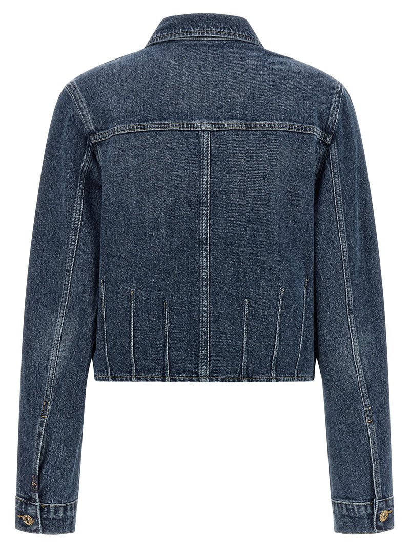 Blouson en jean de coton bleu 7 For All Mankind