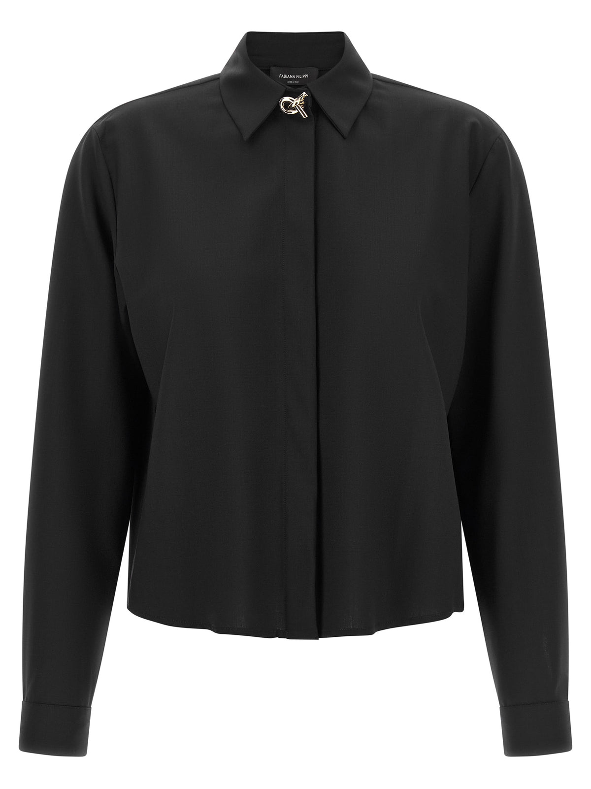 Chemisier Fabiana Filippi en Laine Vierge Noire