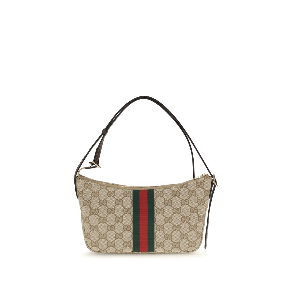 Gucci Lunetta Beige Polyester Shoulder Bag for Men