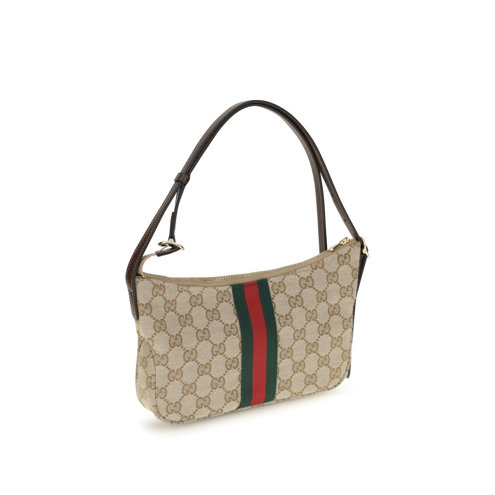 Gucci Lunetta Beige Polyester Shoulder Bag for Men