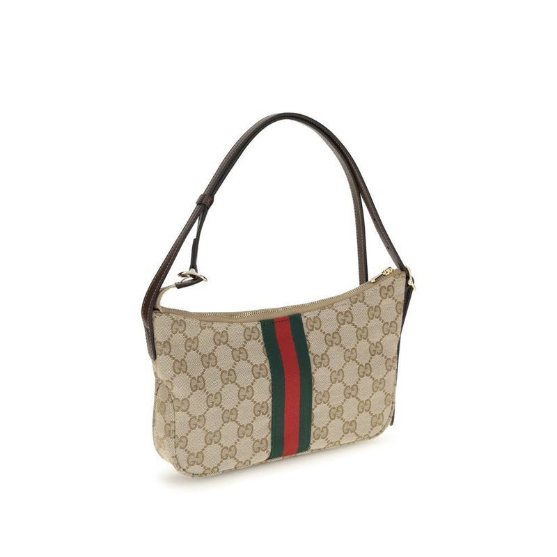 Gucci Lunetta Beige Polyester Shoulder Bag for Men