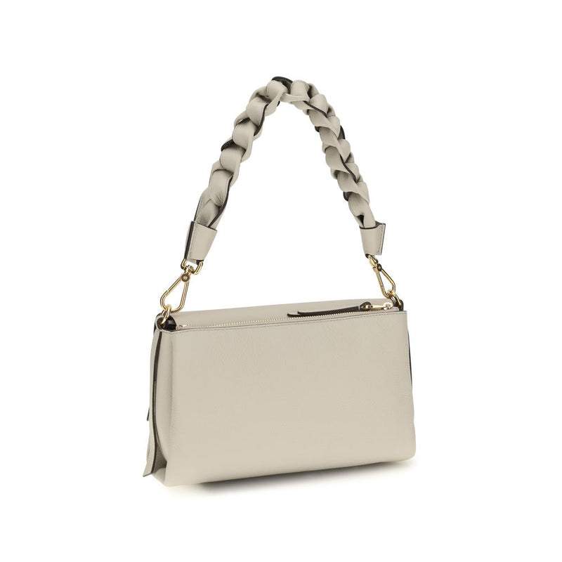 Coccinelle Beige Calf Leather Bos Taurus Shoulder Bag