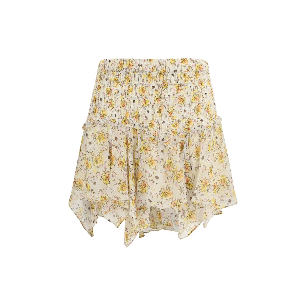 Mini-jupe beige en viscose Isabel Marant Étoile