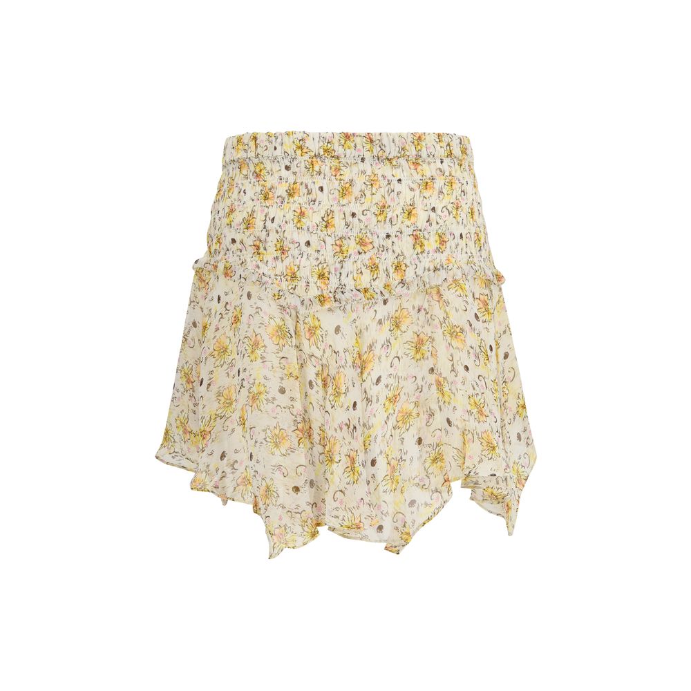 Mini-jupe beige en viscose Isabel Marant Étoile