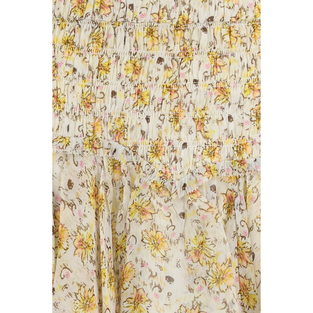 Mini-jupe beige en viscose Isabel Marant Étoile
