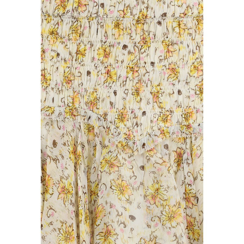 Isabel Marant Étoile Beige Viscose Mini Skirt
