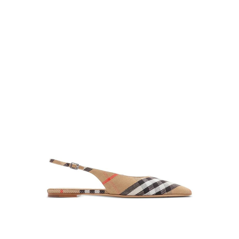 Burberry Brown Fabric Ballet Flats for Women
