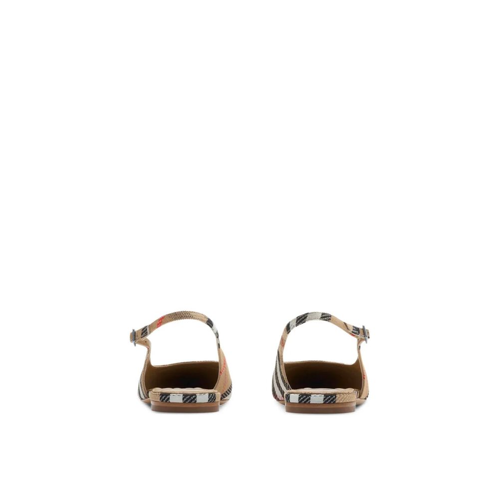 Burberry Brown Fabric Ballet Flats for Women