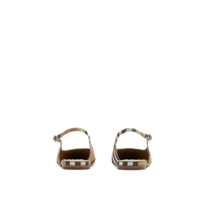 Burberry Brown Fabric Ballet Flats for Women