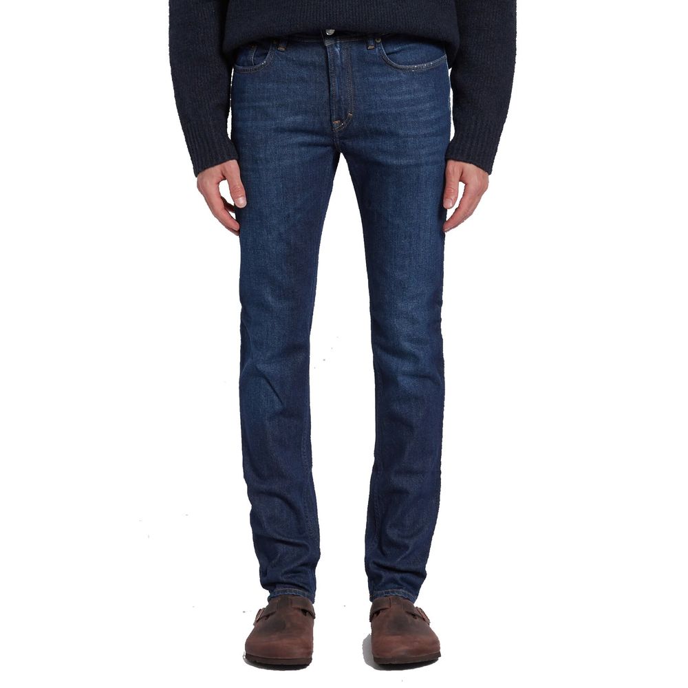 Acne Studios Blue Cotton Slim Fit Jeans for Men
