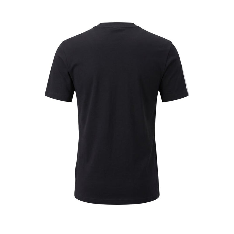 Mr&Mrs Italy Black Cotton Women's T-shirt with Appliqué Patches