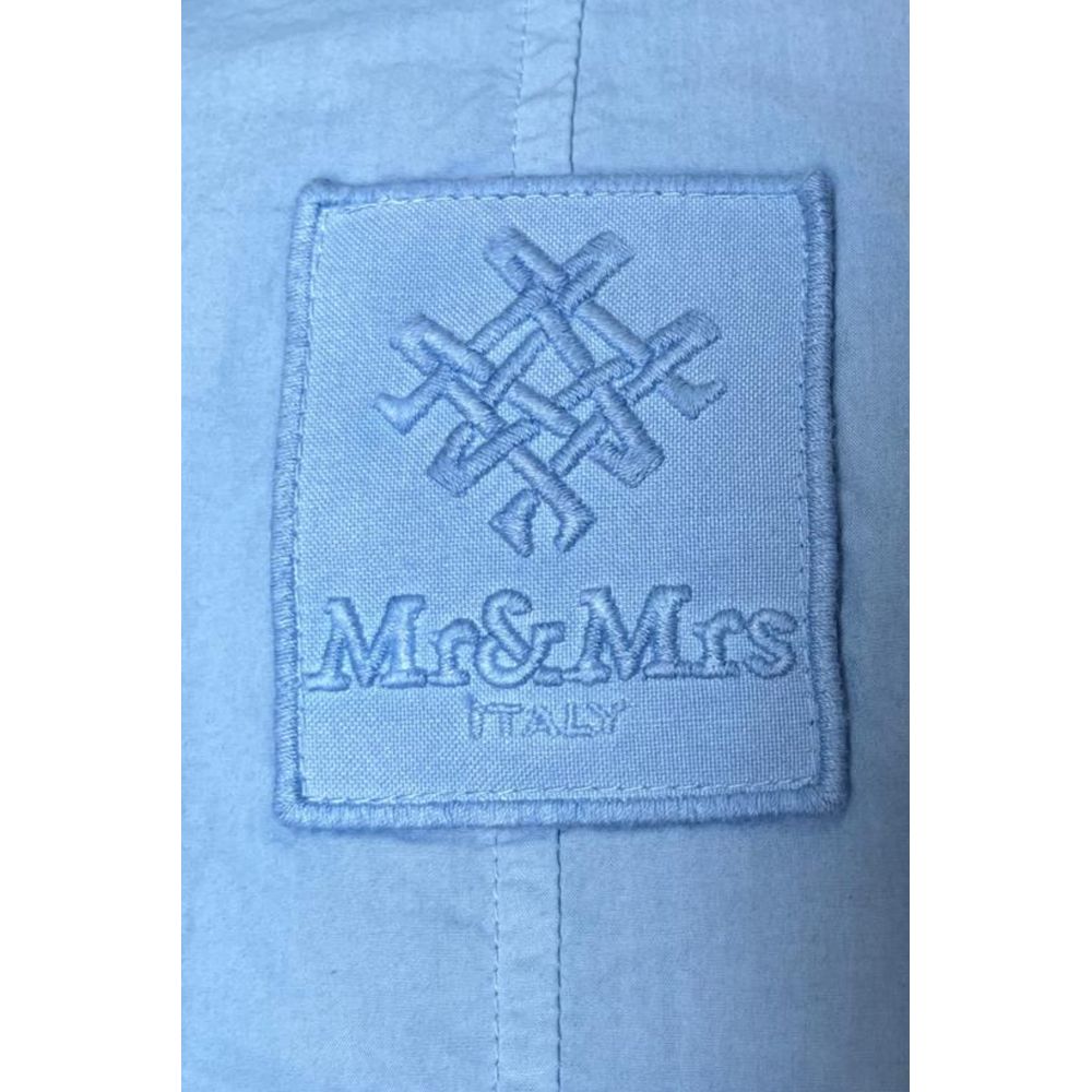 Mr&Mrs Italy Light Blue Cotton Women Shirt - Chic & Elegant