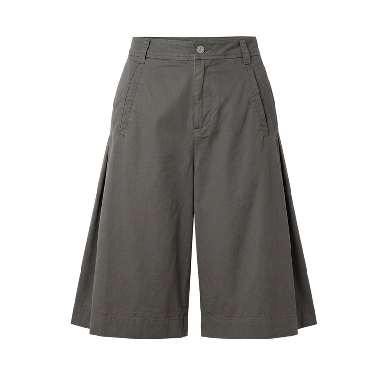 Mr&Mrs Italy Grey Cotton Women’s Bermuda Shorts