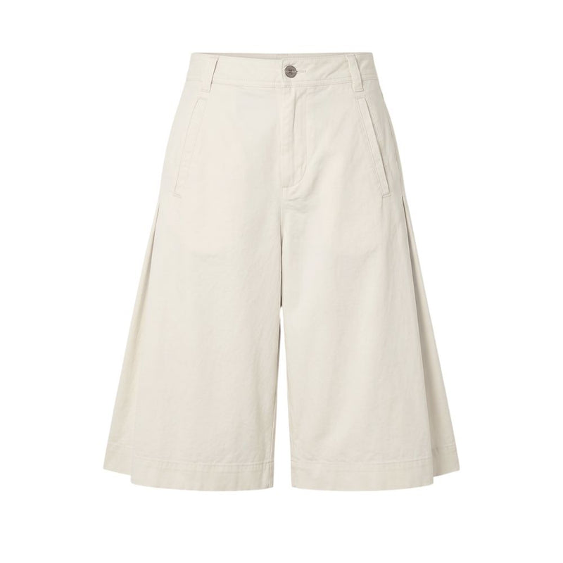 Mr&Mrs Italy White Cotton Women's Bermuda Shorts