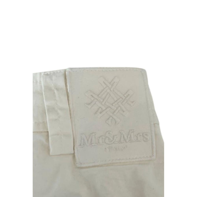Mr&Mrs Italy White Cotton Women's Bermuda Shorts