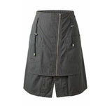 Mr&Mrs Italy Grey Cotton Short Skirt for Women