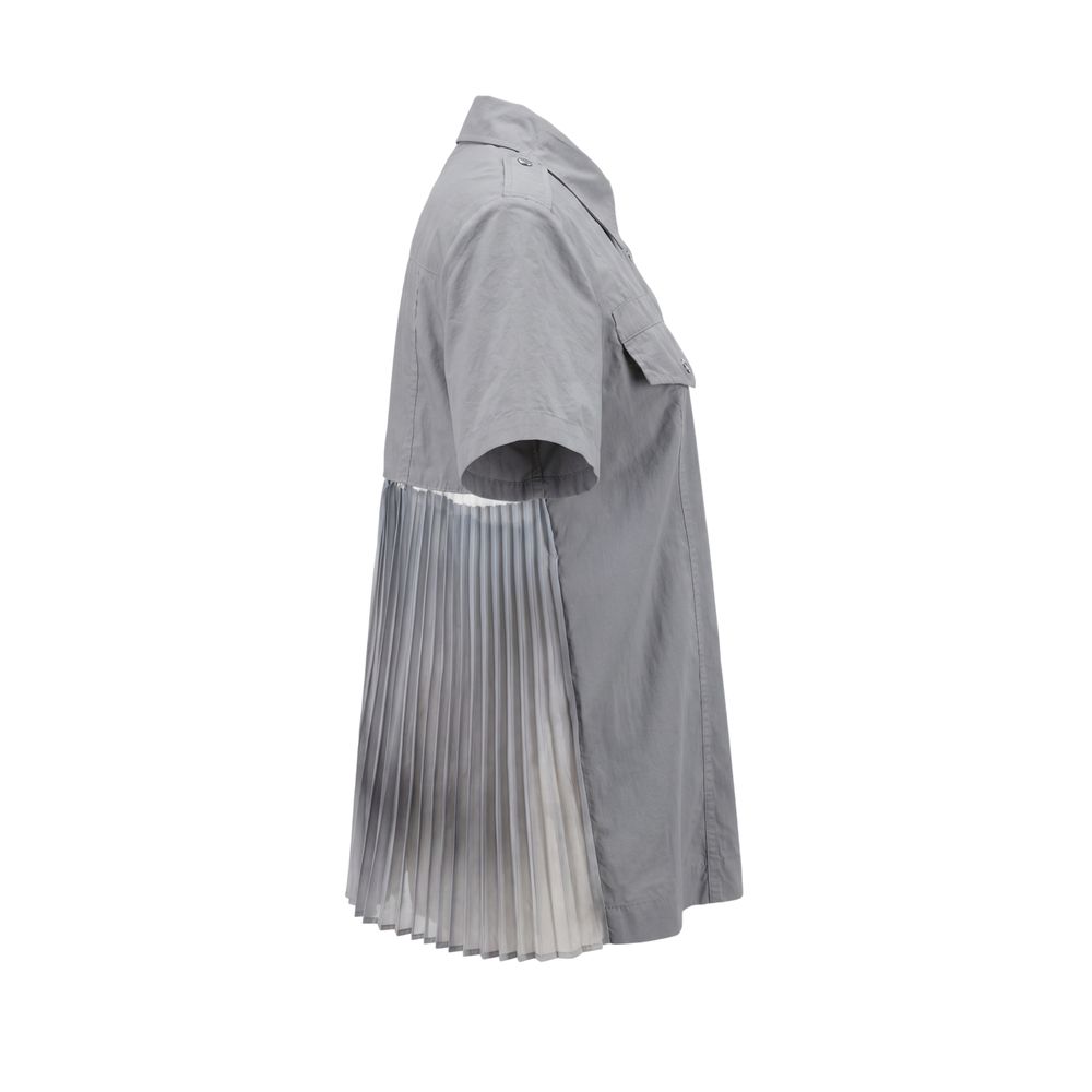 Mr&Mrs Italy Grey Cotton Women Shirt - Sophisticated Style