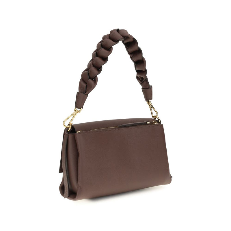 Coccinelle Brown Calf Leather Bos Taurus Shoulder Bag