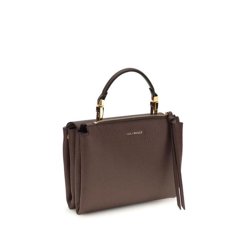 Coccinelle Brown Calf Leather Arlettis Handbag
