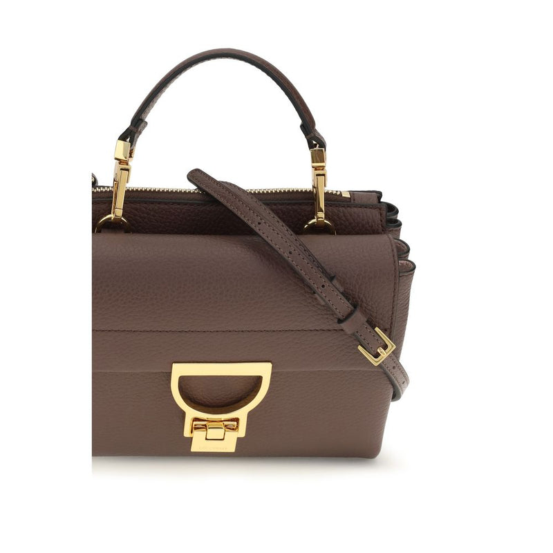 Coccinelle Brown Calf Leather Arlettis Handbag
