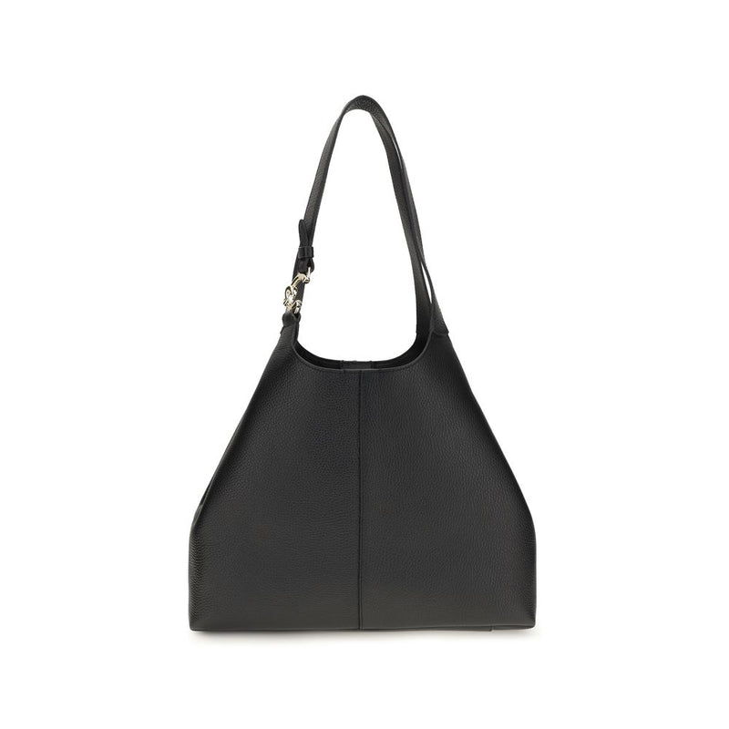 Coccinelle Black Calf Leather Bos Taurus Shoulder Bag