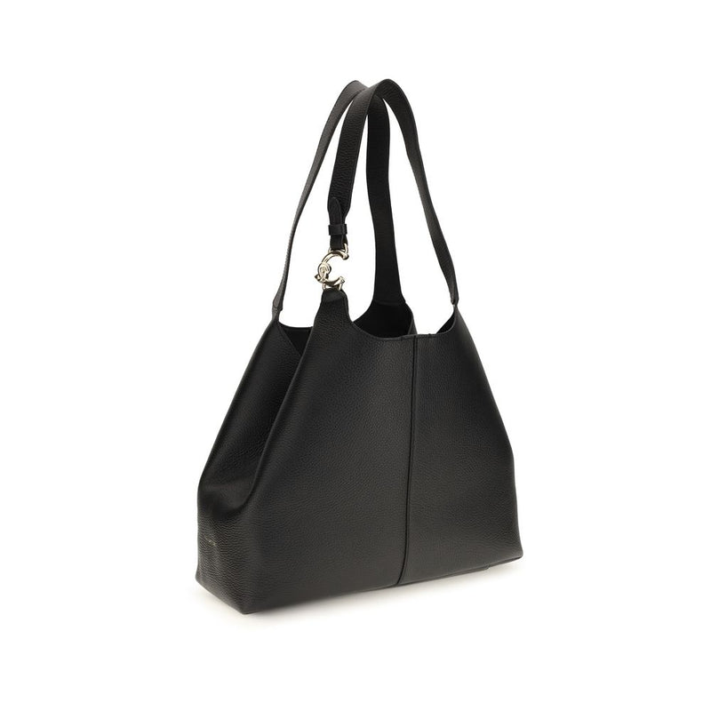 Coccinelle Black Calf Leather Bos Taurus Shoulder Bag