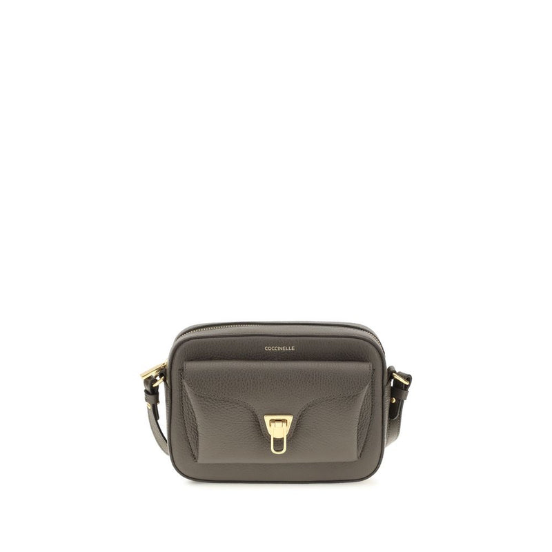 Coccinelle Brown Calf Leather Bos Taurus Shoulder Bag
