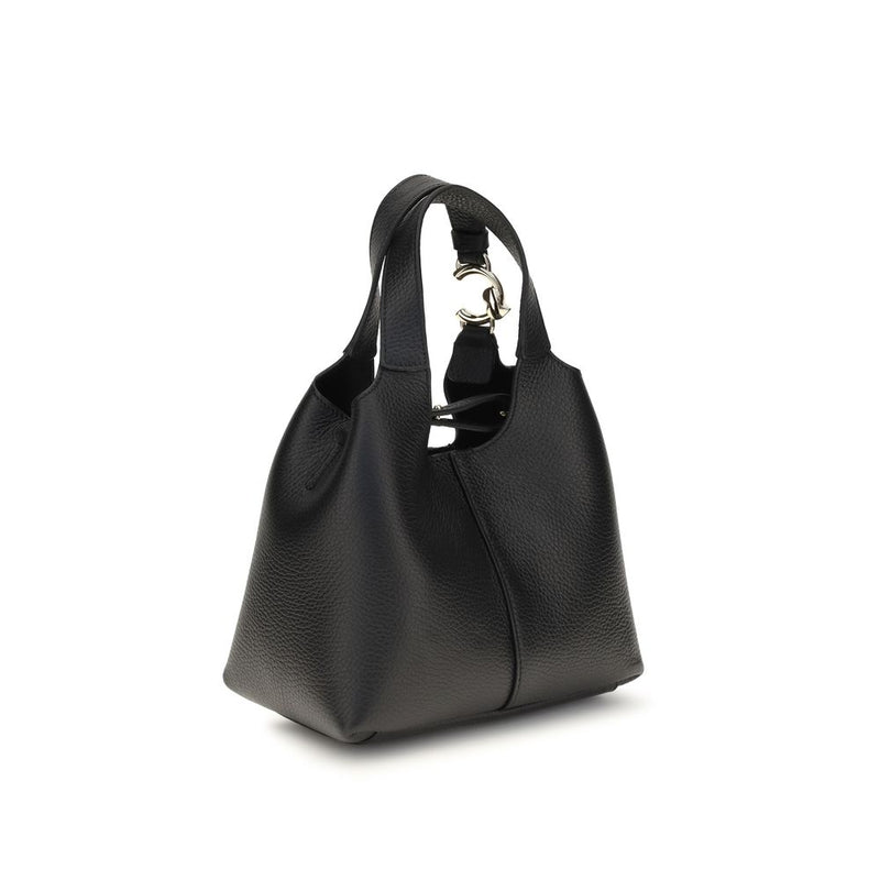 Coccinelle C-Easy Black Calf Leather Handbag