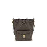 Coccinelle Brown Calf Leather Bos Taurus Bucket Bag