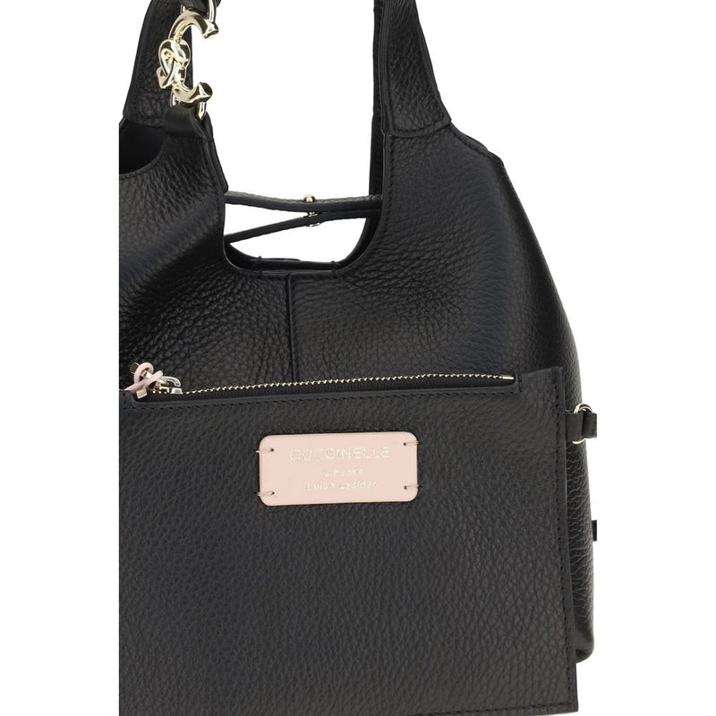Coccinelle C-Easy Black Calf Leather Handbag