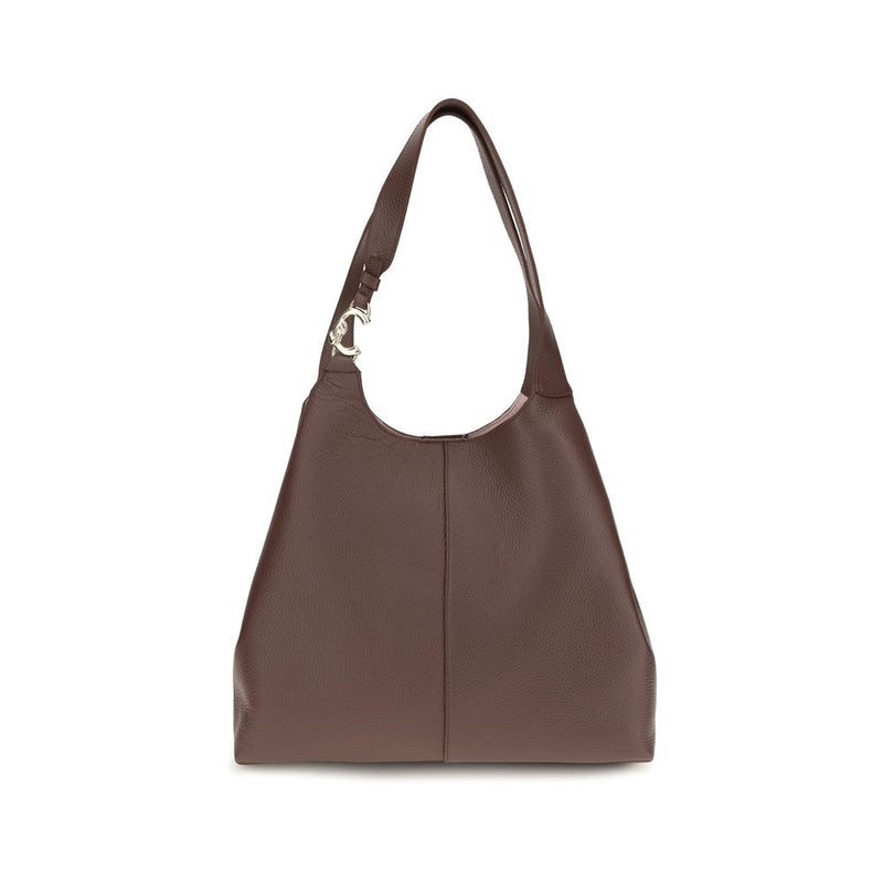 Coccinelle Beige Calf Leather Bos Taurus Shoulder Bag