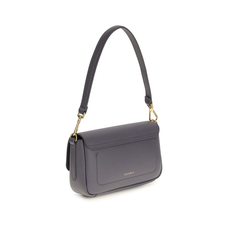 Coccinelle Blue Calf Leather Bos Taurus Shoulder Bag