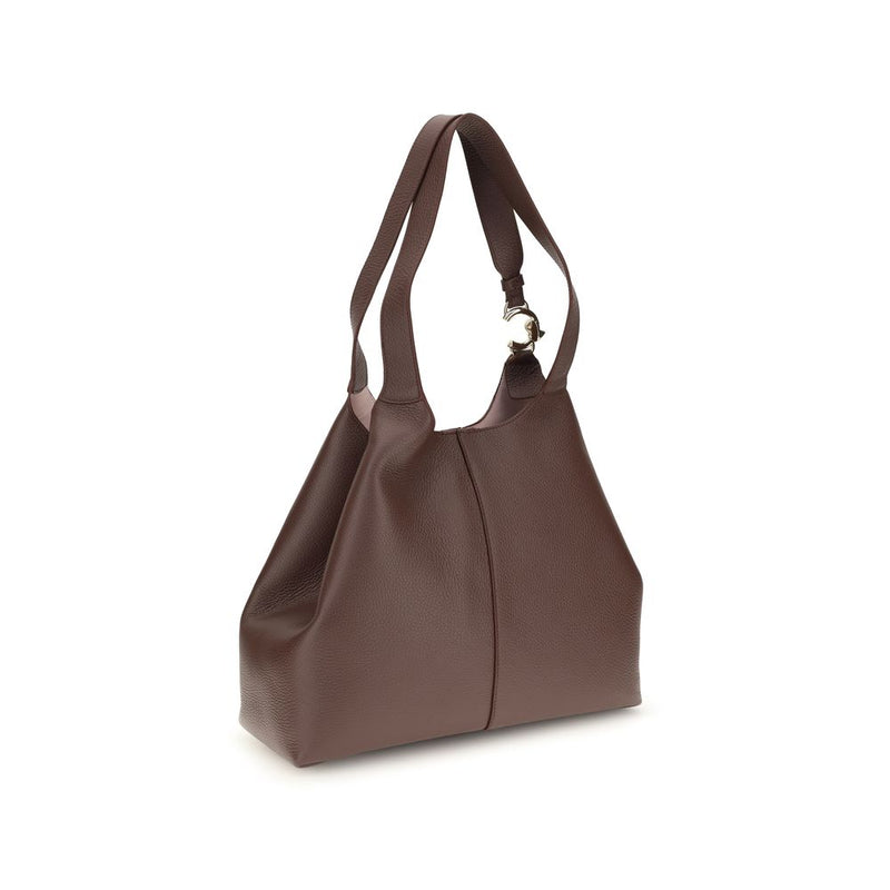 Coccinelle Beige Calf Leather Bos Taurus Shoulder Bag