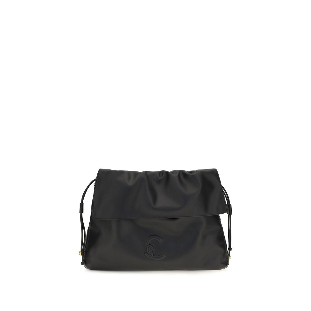 Coccinelle Lidia Black Calf Leather Shoulder Bag
