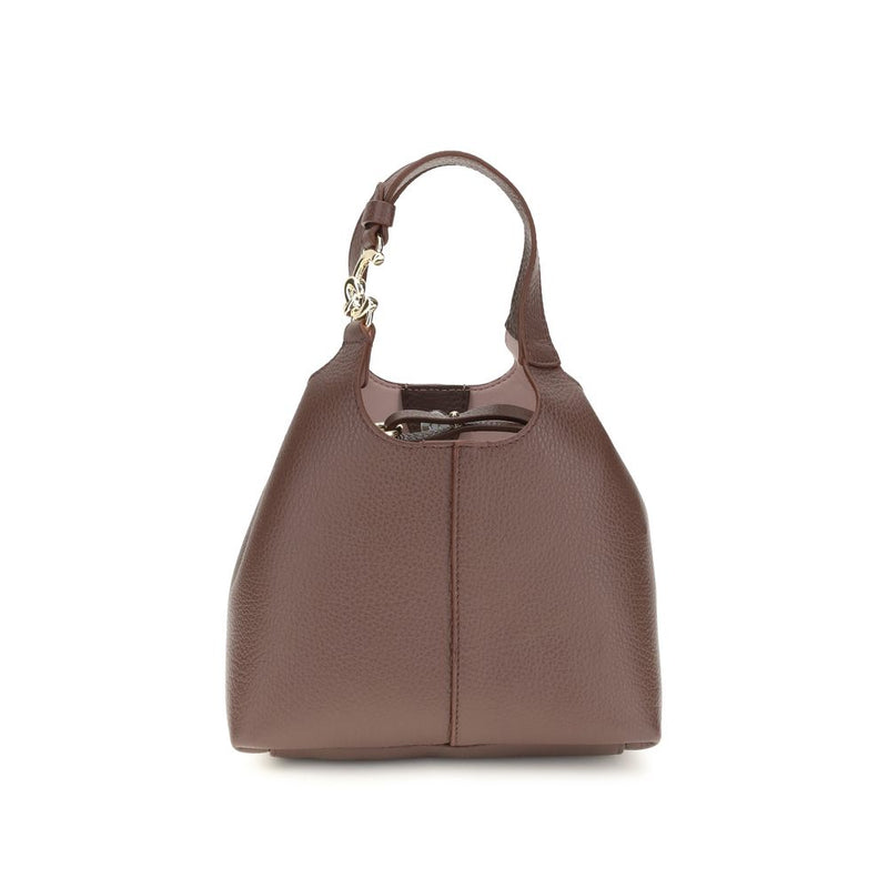Coccinelle Beige Calf Leather Bos Taurus Handbag