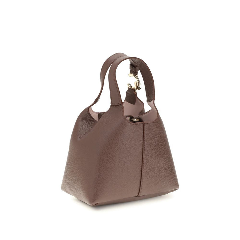 Coccinelle Beige Calf Leather Bos Taurus Handbag